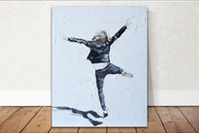 Load image into Gallery viewer, Woman jumping - Painting -Wall art - Canvas Print - Fine Art - from original oil painting by James Coates
