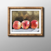 Load image into Gallery viewer, Apples Painting, PRINTS, Canvas, Posters, Commissions, Fine Art from original oil painting by James Coates
