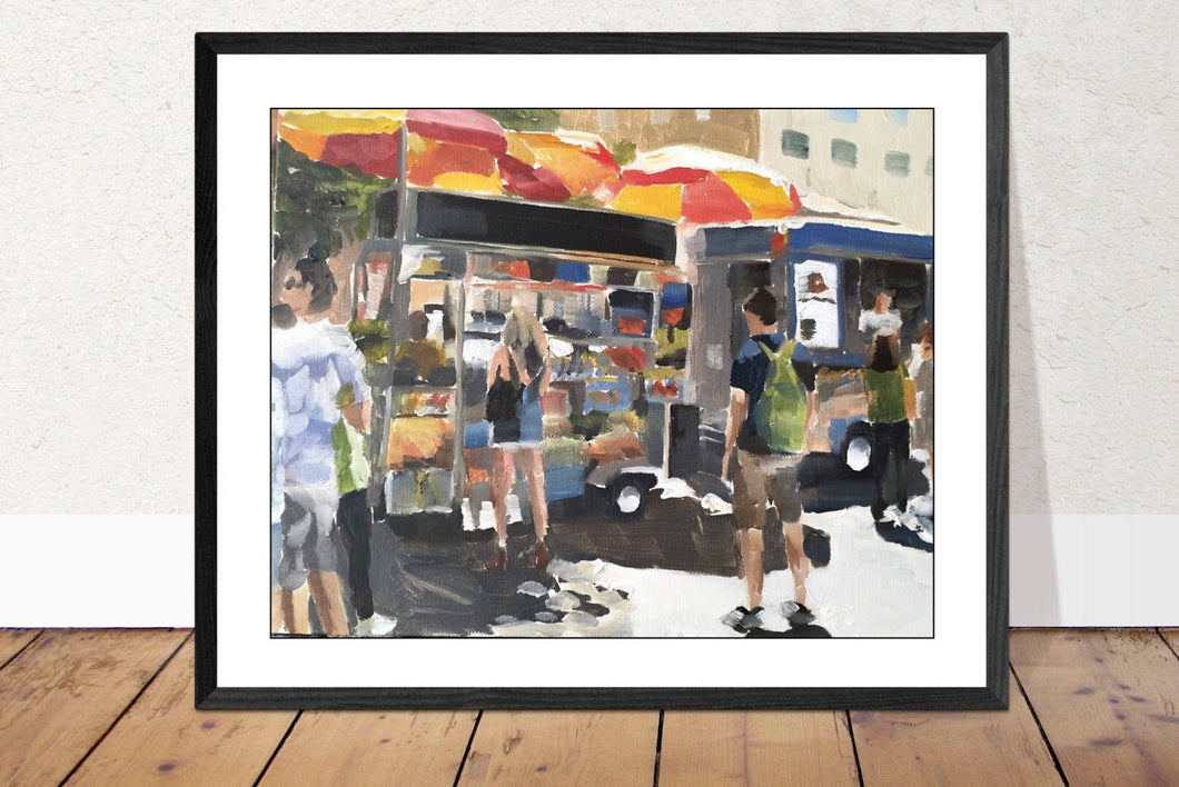 New York Painting Wall art - Canvas Print - Fine Art - from original oil painting by James Coates