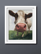 Load image into Gallery viewer, Cow Painting, Cow art, Cow Print, Cow Fine Art, from original oil painting by James Coates
