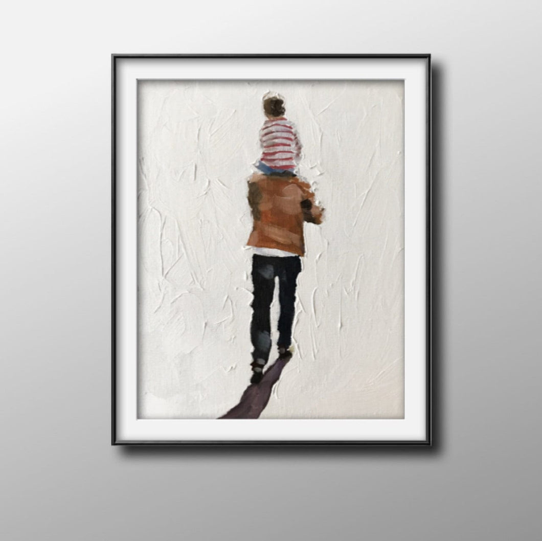 Family painting Wall art - Canvas Print - Fine Art - from original oil painting by James Coates