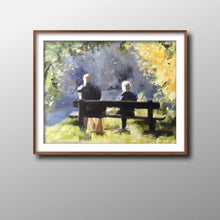 Load image into Gallery viewer, Couple - Painting - Poster - Wall art - Canvas Print - Fine Art - from original oil painting by James Coates
