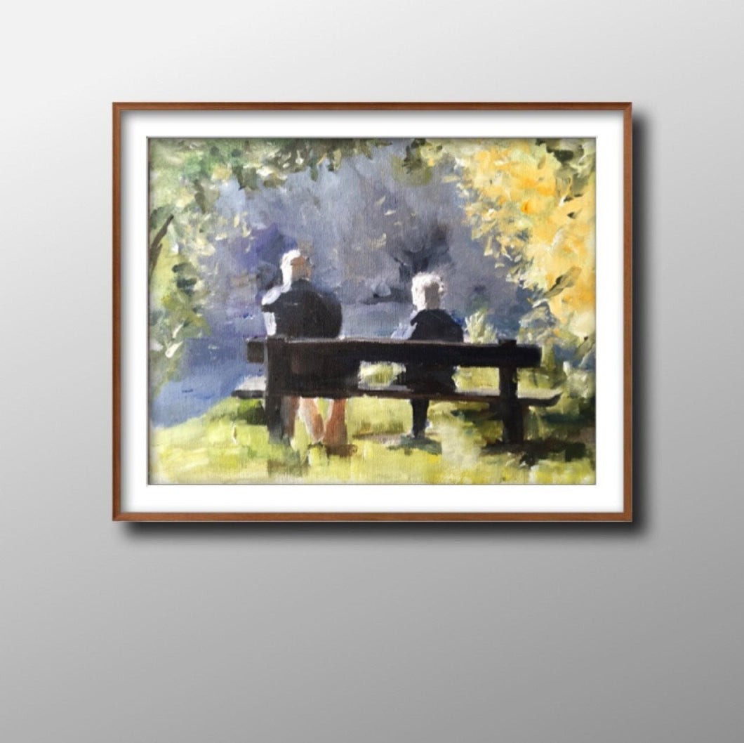 Couple - Painting - Poster - Wall art - Canvas Print - Fine Art - from original oil painting by James Coates