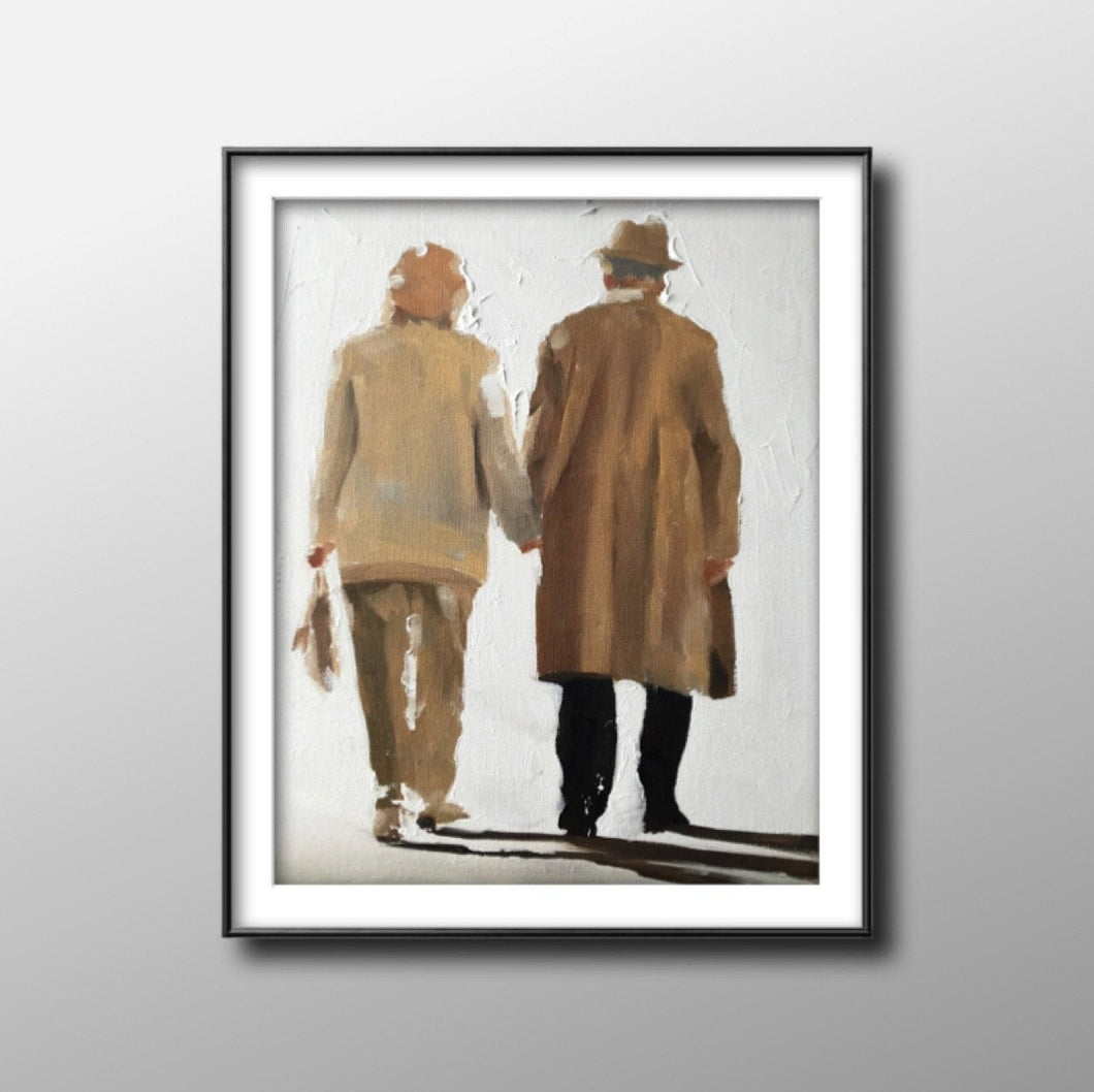 Couple - Painting - Poster - Wall art - Canvas Print - Fine Art - from original oil painting by James Coates