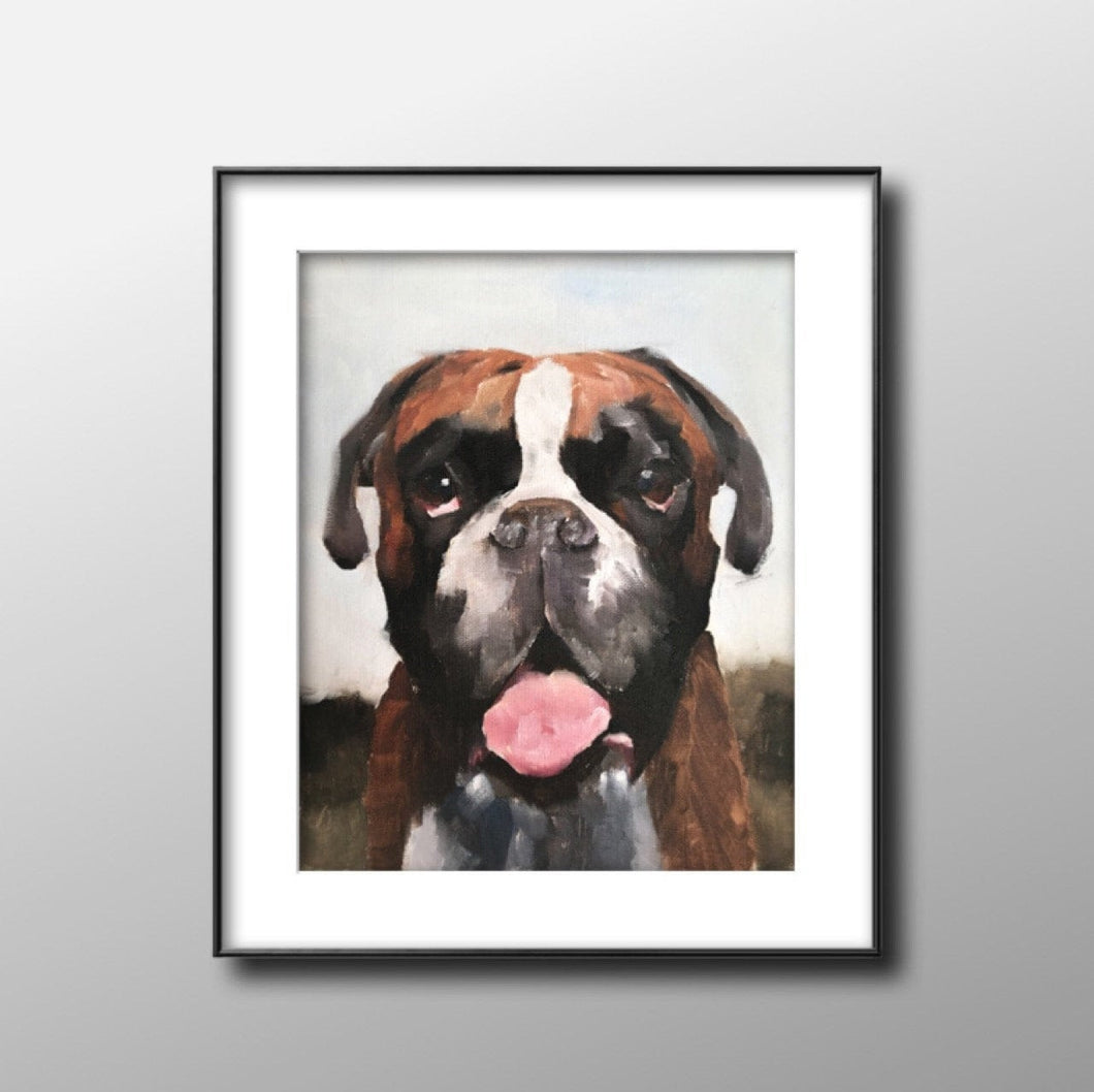 Dog Painting , PRINTS, Canvas, Posters, Commissions, Professional art - Fine Art - from original oil painting by James Coates