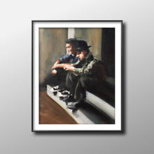 Load image into Gallery viewer, Men - Painting - Poster - Wall art - Canvas Print - Fine Art - from original oil painting by James Coates
