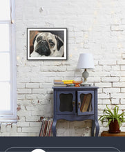 Load image into Gallery viewer, Pug dog Painting, PRINTS, Canvas, Posters, Commissions, Fine Art - from original oil painting by James Coates
