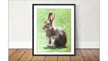 Load image into Gallery viewer, Rabbit - Painting- Poster -Wall art - Canvas Print - Fine Art - from original oil painting by James Coates
