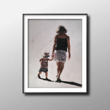 Load image into Gallery viewer, Mommy and child - Painting - Poster - Wall art - Canvas Print - Fine Art - from original oil painting by James Coates
