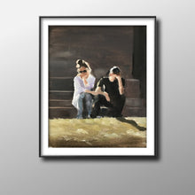 Load image into Gallery viewer, Couple - Painting - Poster - Wall art - Canvas Print - Fine Art - from original oil painting by James Coates
