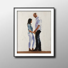 Load image into Gallery viewer, Couple - Painting - Poster - Wall art - Canvas Print - Fine Art - from original oil painting by James Coates
