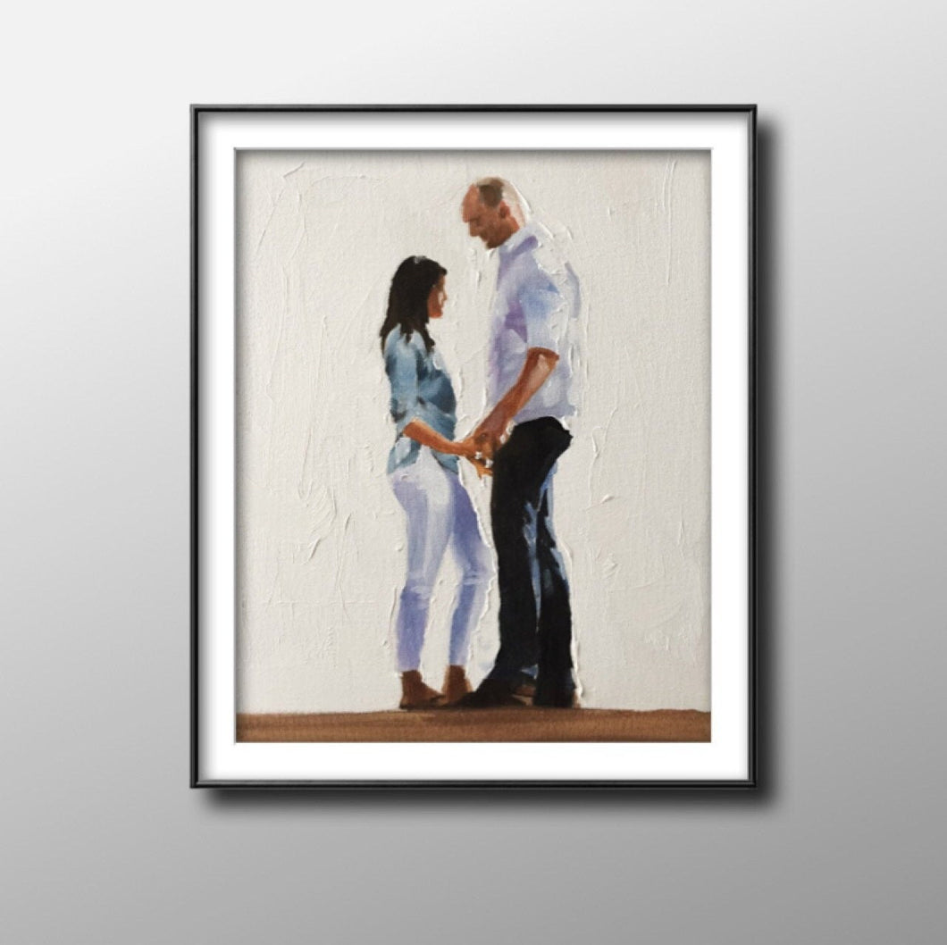 Couple - Painting - Poster - Wall art - Canvas Print - Fine Art - from original oil painting by James Coates