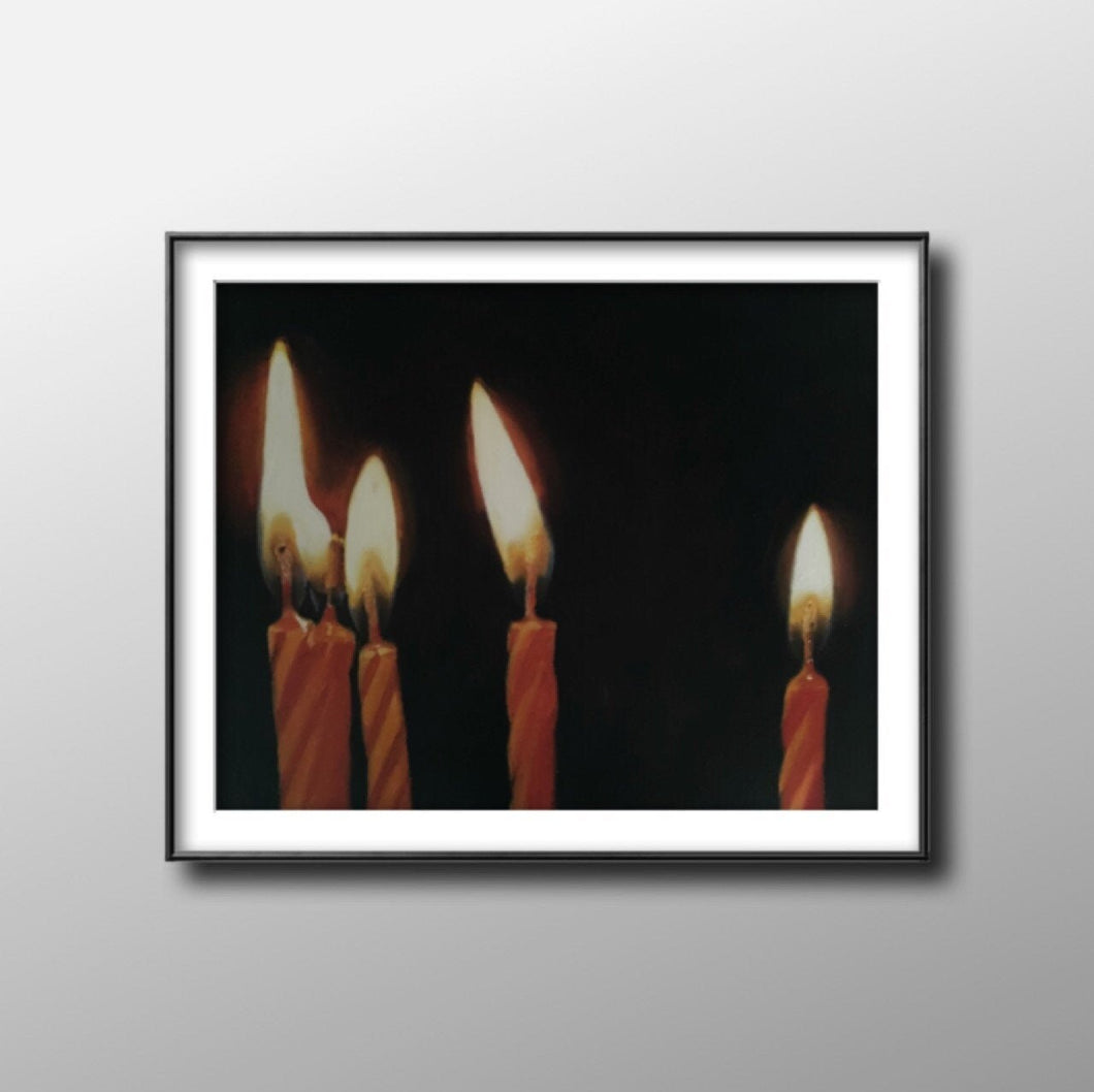 Candles  Painting, PRINTS, Canvas, Posters, Commissions,  Fine Art  from original oil painting by James Coates