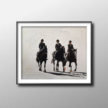 Load image into Gallery viewer, Horse riding - Painting - Poster - Wall art - Canvas Print - Fine Art - from original oil painting by James Coates
