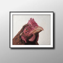 Load image into Gallery viewer, Hen - Painting - Poster - Wall art - Canvas Print - Fine Art - from original oil painting by James Coates

