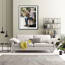 Load image into Gallery viewer, Music player - Painting -Wall art - Canvas Print - Fine Art - from original oil painting by James Coates
