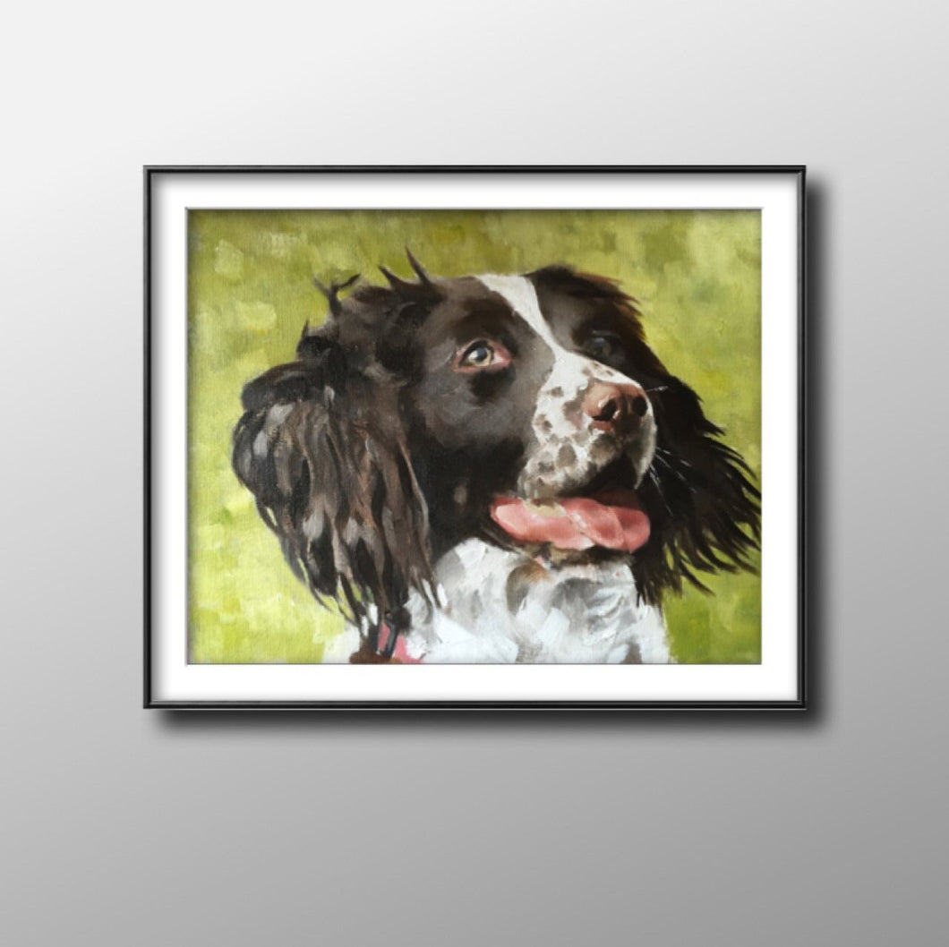 Spaniel dog - Painting  -Dog art - Dog Prints - Fine Art - from original oil painting by James Coates