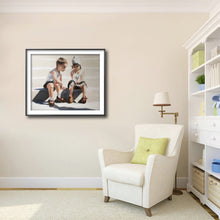 Load image into Gallery viewer, Siblings, friends - Painting - Poster - Wall art - Canvas Print - Fine Art - from original oil painting by James Coates
