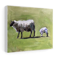 Load image into Gallery viewer, Sheep Painting, Sheep Poster, sheep Wall art, sheep Canvas Print, sheep Fine Art - from original oil painting by James Coates
