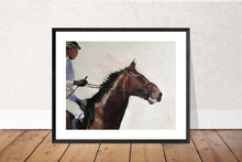 Load image into Gallery viewer, Horse riding Painting, horse Poster, horse Wall art, Canvas Print , Fine Art - from original oil painting by James Coates
