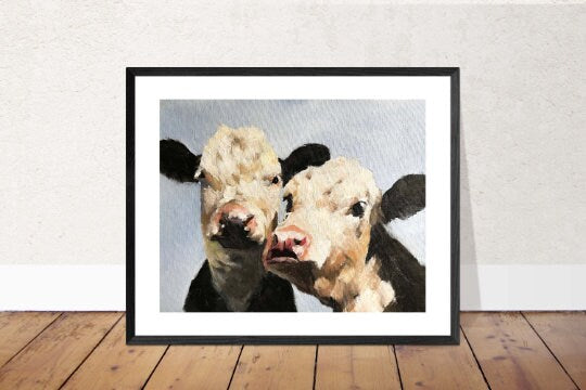 Cow Painting, Cow art, Cow Print ,Fine Art ,from original oil painting by James Coates