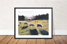 Load image into Gallery viewer, Sheep Painting, Sheep Poster, sheep Wall art, sheep Canvas Print, sheep Fine Art - from original oil painting by James Coates
