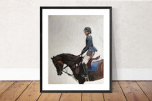 Load image into Gallery viewer, Horse riding Painting, horse Poster, horse Wall art, Canvas Print , Fine Art - from original oil painting by James Coates
