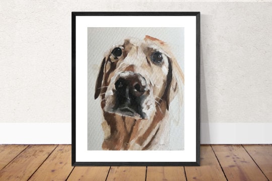 Labrador dog Painting .Dog art, Lab Dog Prints, Fine Art - from original oil painting by James Coates