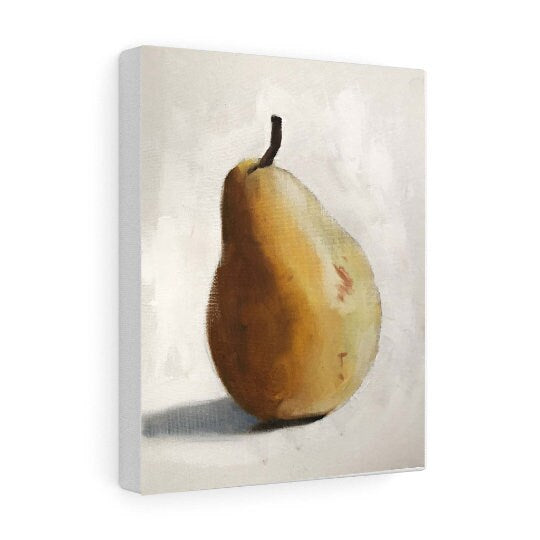 Pear Painting, Pear art, Pear Canvas, Pear Print, Pear Fine Art from original oil painting by James Coates