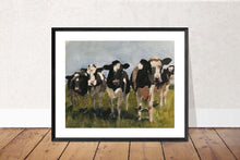 Load image into Gallery viewer, Cows Painting, Cow art, Cow Print, Fine Art - from original oil painting by James Coates
