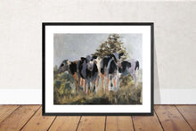 Load image into Gallery viewer, Cows Painting, Cow art, Cow Print, Fine Art - from original oil painting by James Coates
