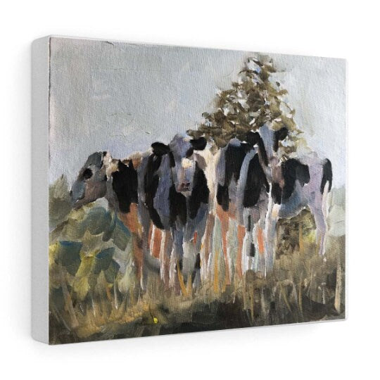 Cows Painting, Cow art, Cow Print, Fine Art - from original oil painting by James Coates