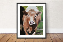 Load image into Gallery viewer, Cow Painting, Cow art, Cow Print ,Fine Art ,from original oil painting by James Coates
