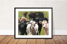 Load image into Gallery viewer, Cow Painting ,Cow art, Cow Print ,Fine Art - from original oil painting by James Coates
