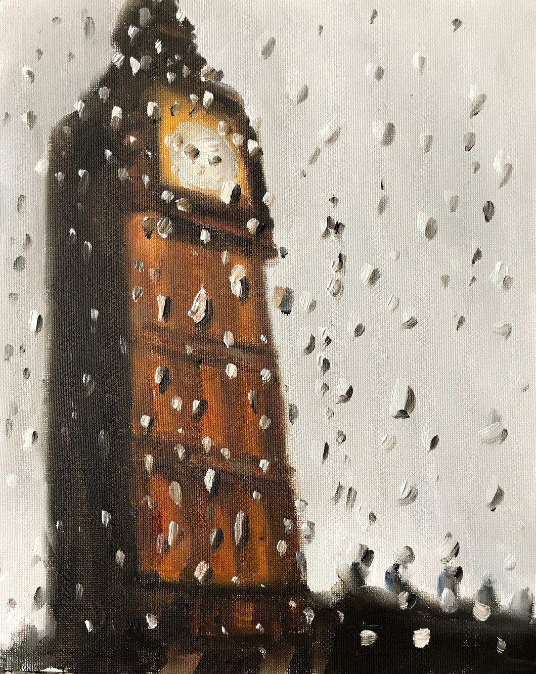 London Painting, London Wall art, Canvas Print, Fine Art - from original oil painting by James Coates