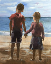 Load image into Gallery viewer, Children Painting, Poster, prints, Commissions, Fine Art - from original oil painting by James Coates
