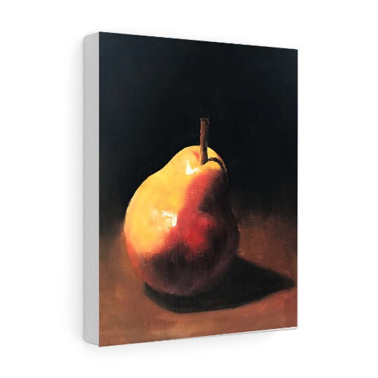 Pear Painting, Prints, Canvas, Posters, Originals, Commissions, Fine Art - from original oil painting by James Coates