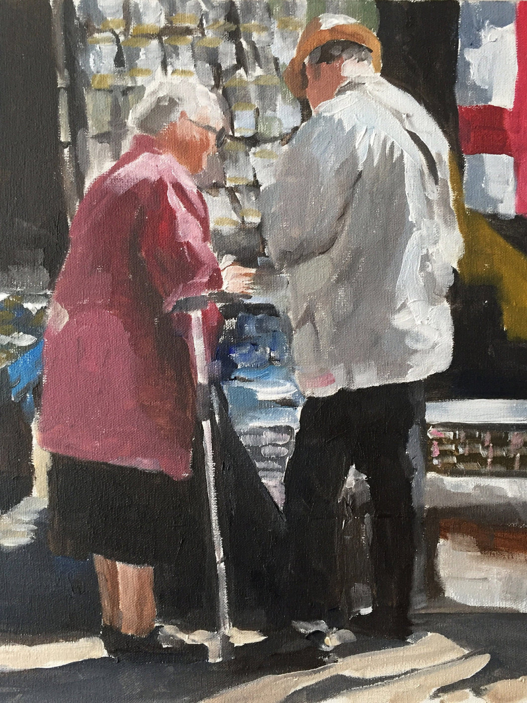 Couple Painting, Poster, Wall art, Canvas Print, Fine Art - from original oil painting by James Coates