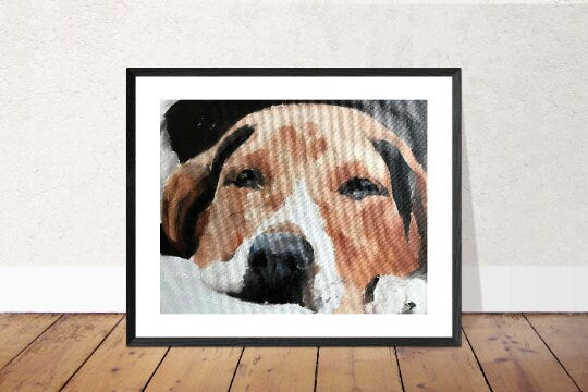 Beagle Dog Painting, Dog art, Dog Prints, commissions, Fine Art - from original oil painting by James Coates
