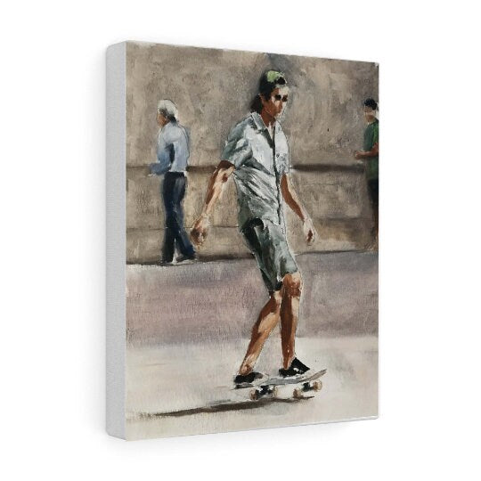 Skateboarder paintings, Prints, Canvas, Posters, originals, Commissions,  Fine Art  from original oil painting by James Coates