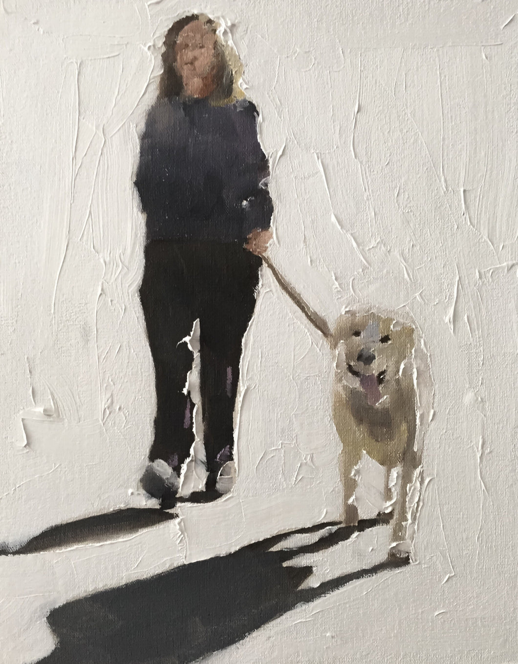 Dog walk Painting, Prints, Canvas, Posters, Originals, Commissions, Fine Art - from original oil painting by James Coates