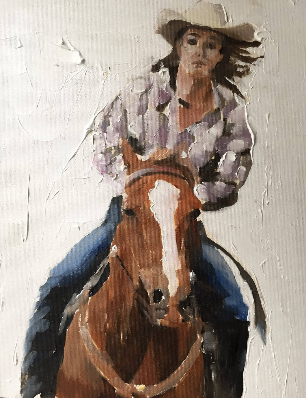 Woman Horse Riding Painting, Prints, Canvas, Posters, Originals, Commissions, Fine Art - from original oil painting by James Coates