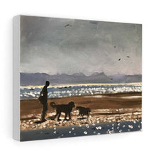 Load image into Gallery viewer, Dogs on beach Painting, PRINTS, Canvas, Posters, Commissions, Fine Art - from original oil painting by James Coates
