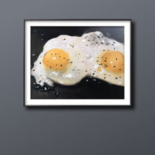 Load image into Gallery viewer, Fried Eggs Painting, Prints, Canvas, Posters, Originals, Commissions, Fine Art from original oil painting by James Coates

