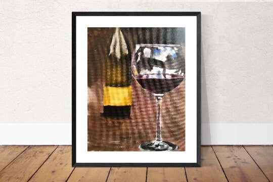 Red Wine Painting, Prints, Canvas, Posters, Originals, Commissions, Fine Art from original oil painting by James Coates