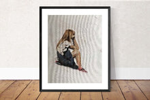 Load image into Gallery viewer, Girl Thinking Painting, Prints, Poster, Canvas, Originals, Commissions - Fine Art - from original oil painting by James Coates
