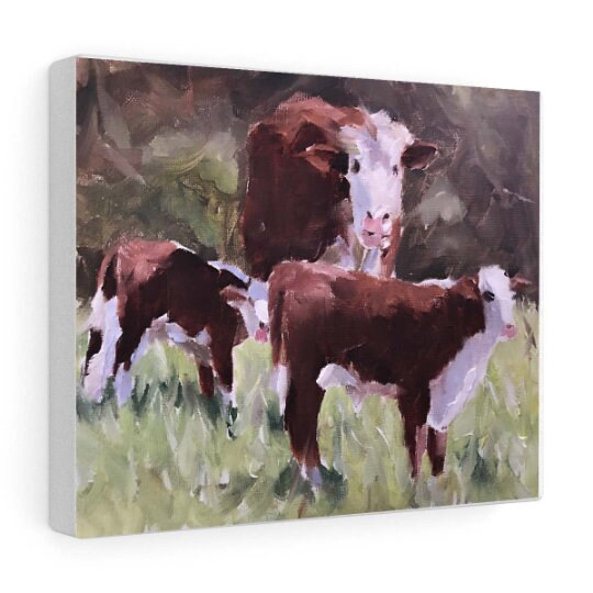Cow Painting, PRINT, Cow art, Cow Print ,Fine Art ,from original oil painting by James Coates