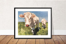 Load image into Gallery viewer, Cow Painting,PRINT, Canvas, Commissions , Cow art, ,Fine Art ,from original oil painting by James Coates
