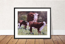 Load image into Gallery viewer, Cow Painting, PRINT, Cow art, Cow Print ,Fine Art ,from original oil painting by James Coates
