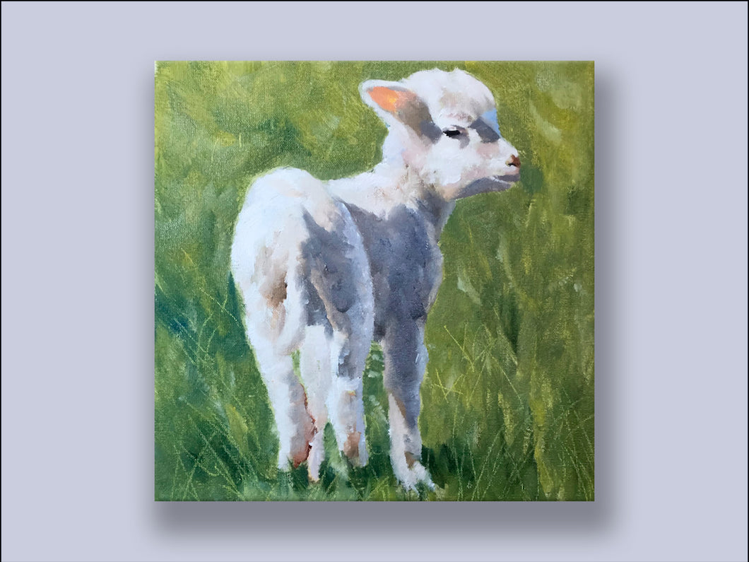 The Spring Lamb- Canvas Wall Art Print